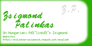 zsigmond palinkas business card